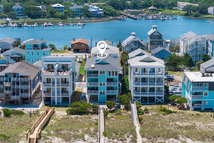 Beachside path from the property