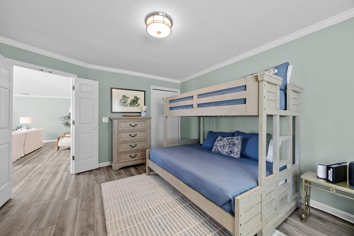 Flex room bunk beds seen from the doorway
